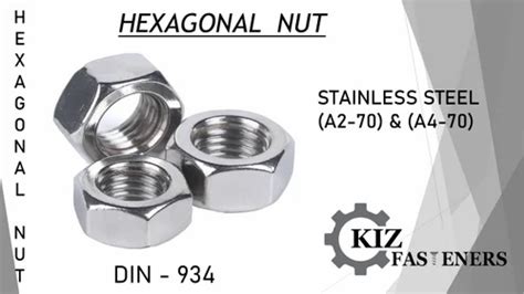 Hexagonal Stainless Steel Ss Hex Nut Size M 2 To M 36 At Rs 1 50