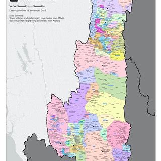 Chin State language map elaborated by the Language and Social ...