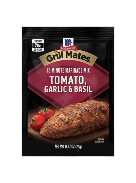 Pack Of 2 Mccormick Grill Mates Tomato Garlic And Basil Marinade Mix 0