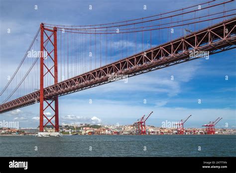 The Th April Bridge Ponte De Abril In Portuguese The Longest