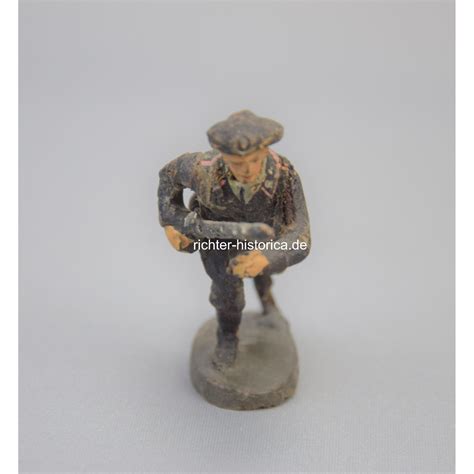 Elastolin Figur Panzer Soldat stürmend