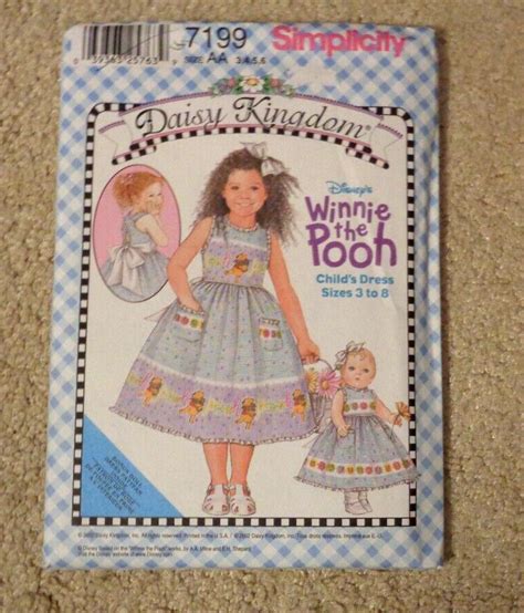 Daisy Kingdom Simplicity Girls And Doll Dress Pattern 7199 Size Aa 3 4 5 6 New Ebay