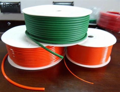 Orange Color Polyurethane Round Section Belts For Roller Conveyors