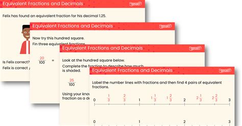 Equivalent Fractions And Decimals Teaching Powerpoint Classroom Secrets Classroom Secrets