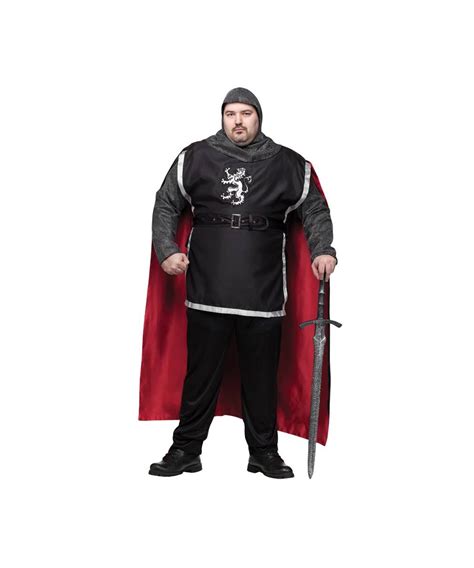 Adult Medieval Knight Plus Roman Costume Men Costumes