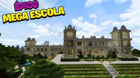 Mapa Pico Uma Mega Escola Para Mcpe Minecraft Pe Mostrando