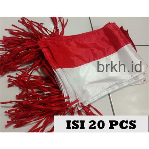 Jual Isi Pcs Kodi Bendera Merah Putih Kecil Mini Bendera Motor