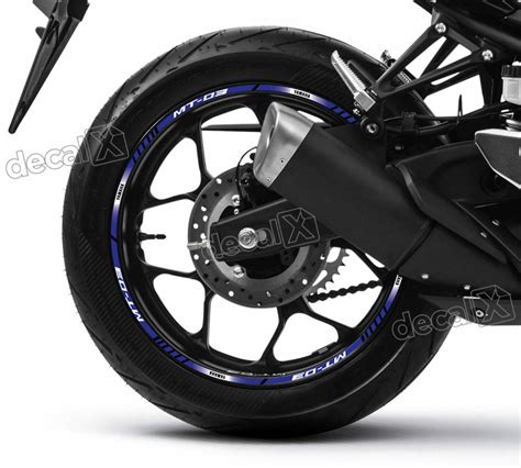 Kit Adesivo Friso Refletivo Roda Moto Yamaha Mt Fri Adesivos