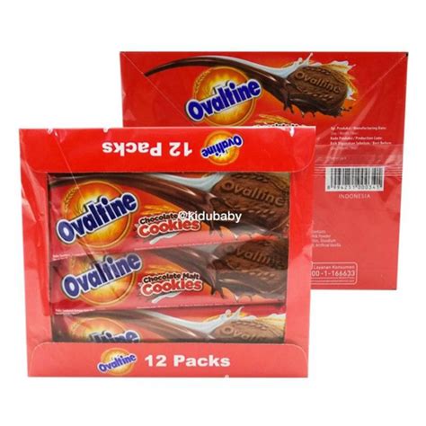 Jual Ovaltine Chocolate Malt Cookies Coklat 1 Box Isi 12 Pcs Shopee