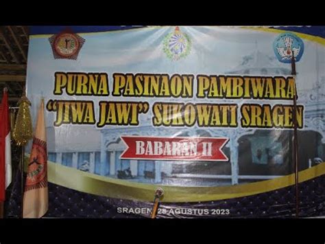 Wisuda Purna Pasinaon Pambiwara Jiwo Jawi Sukowati Sragen Babaran Ii