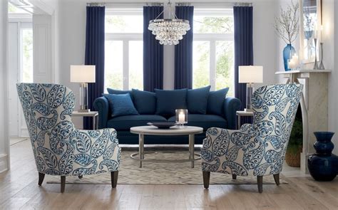 Navy Blue Paisley Accent Chair Councilnet