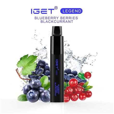 Iget Legend Puff Blueberry Berries Blackcurrant Vape Dfo Australia