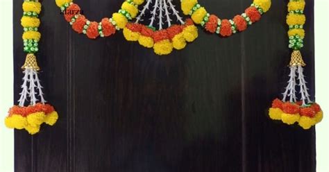 Marigold Flower Toran For Main Door Entrance Garlands