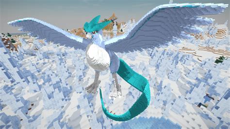 Minecraft Articuno Build Schematic D Model By Inostupid C D D