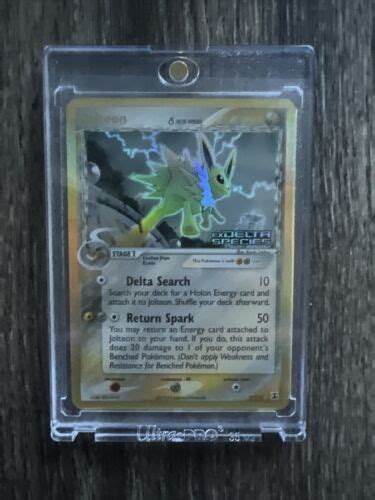 Pokemon Card Jolteon Ex Delta Species Reverse Holo Rare Stamp