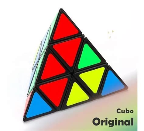 Cubo Magico Pir Mide Triangulo Pyraminx Preto Profissional