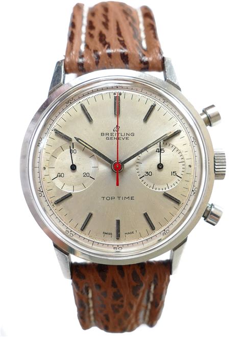 Breitling Top Time 2002 33 Decimal Dial Vintage Chronograph Watch Circa