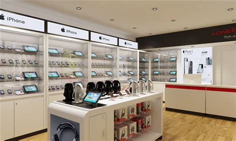 FONEBOX Cellphone Accessories Store Design W Tablet Display Showcases