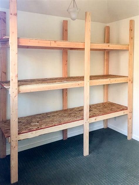 DIY Storage Shelves with 2x4s and Plywood - The Handyman's Daughter