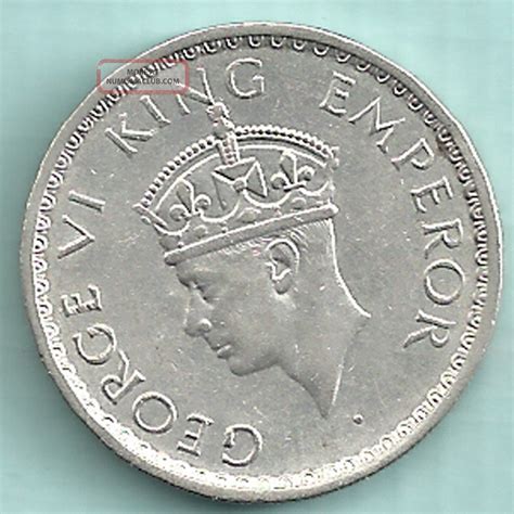 British India King George Vi Emperor O Clock Error Half