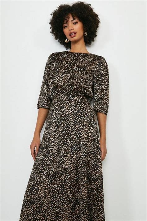 Dresses Smudge Print Midi Dress Coast