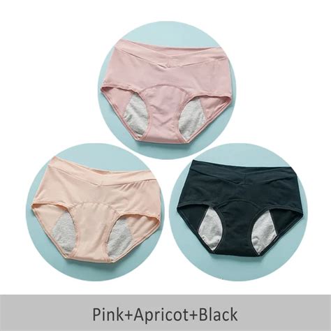 Intimate ™ Stress Less High V Comfort Leak Proof Period Panties 3 Pcs