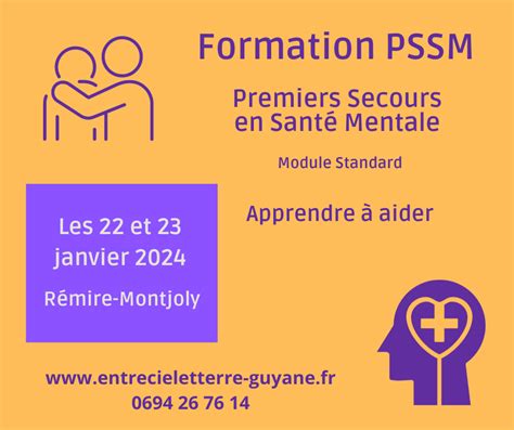 Formation Premiers Secours En Sant Mentale Guyane Promotion Sant