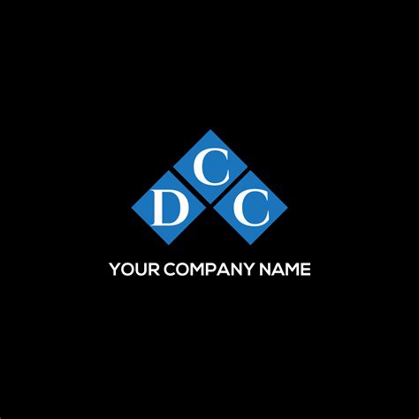 DCC letter logo design on BLACK background. DCC creative initials letter logo concept. DCC ...