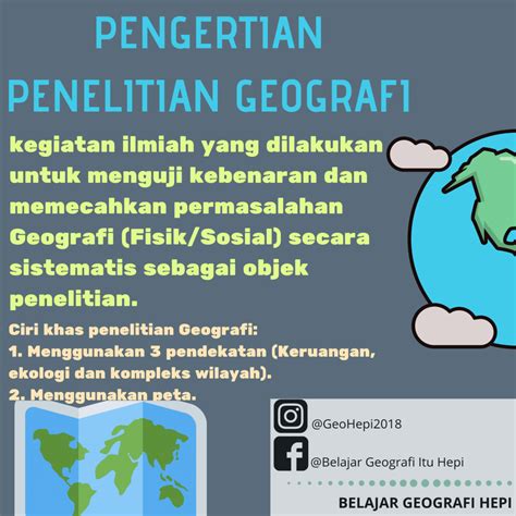 Penelitian Geografi Geohepi