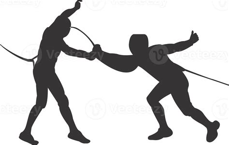 Fencing Sport Silhouette Png Png