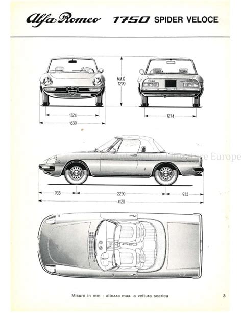 1970 ALFA ROMEO SPIDER 1750 VELOCE INSTRUCTIEBOEKJE ITALIAANS