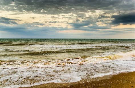 The Sea Landscape Azov Sea Ukraine Stock Image Image Of Cloud