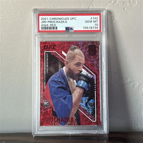 2021 Panini UFC JIRI PROCHAZKA Elite Rookie Asia Red 88 PSA 10