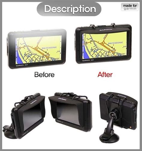 Gps Sun Shade For Garmin Nuvi 5000 Nülink 1695 Live Dēzl 560lmt 560lt Xx50g Ebay