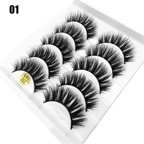 Sxxingi Skonhed Pairs Woman Fluffy Wispy Flared Natural Eye Lash