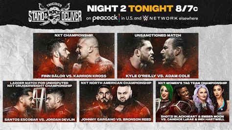 Nxt Takeover Stand Deliver Recap Night Two