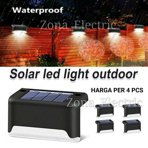 Jual Lampu Pagar Lampu Tangga Taman Harga Per Pcs Solar Panel Led