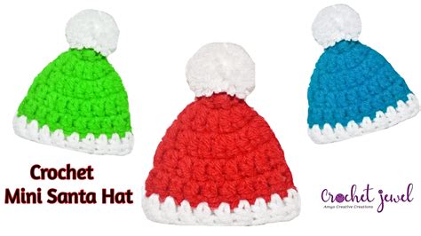 Amy S Crochet Creative Creations How To Crochet A Mini Santa Hat