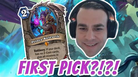 First Pick Prince Keleseth In Rogue Do We Do It Hearthstone