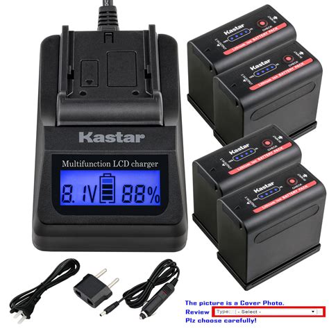 Kastar Battery LCD Fast Charger For BP 970G Canon EOS C300 EOS C100