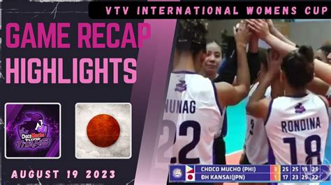 VTV Womens Cup Game Highlights And Recap Choco Mucho Flying Titans Vs