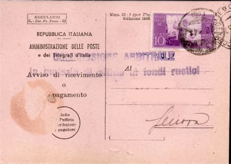 STORIA POSTALE Repubblica Proclamazione Della Costituzione Lire 10