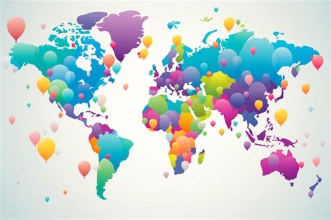 Premium Photo International Youth Day Wishing Post With World Map