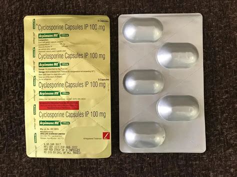 Arpimune Me Cyclosporine 100 Mg Capsule At Rs 340 Stripe Nephrology