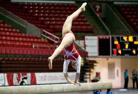 Gymnastics Tunes Up For 2018 Season In Annual Red Vs White Scrimmage