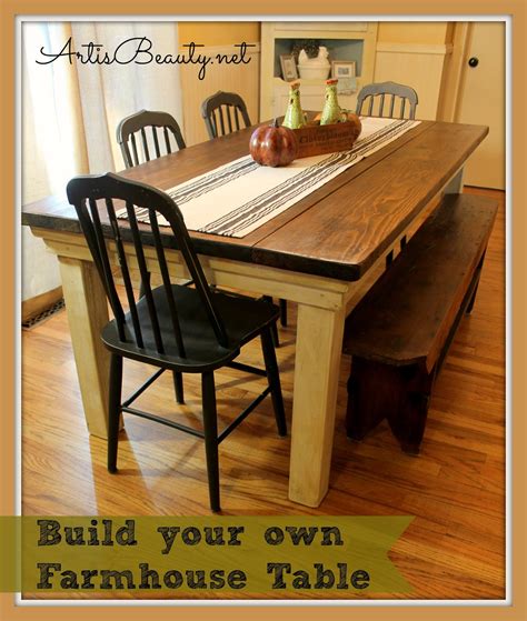 Art Is Beauty How To Build Your Own Farmhouse Table For Under 100