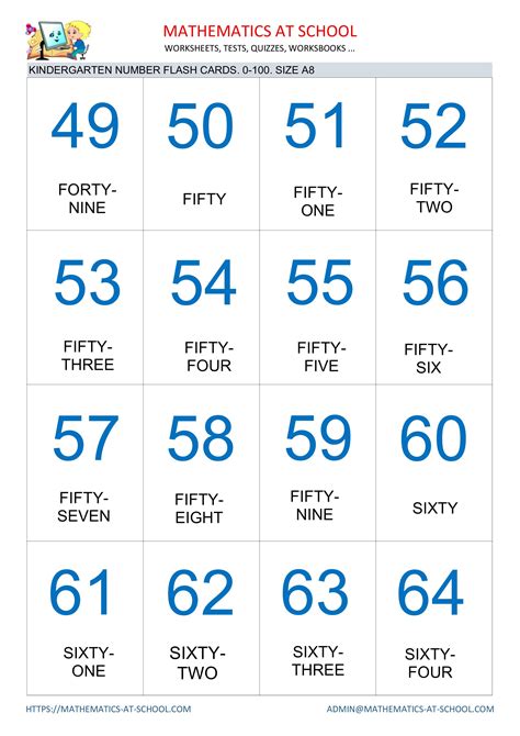 Free Printable Numbers, Free Printable Flash Cards, Numbers ...