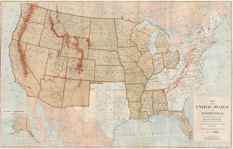 Map of the United States and Territories, to Accompany the Annual ...