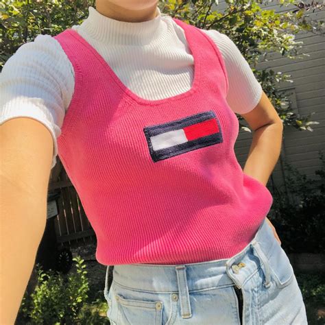 Vintage Pink Sweater Vest This Vest Is Soooo Cute Depop