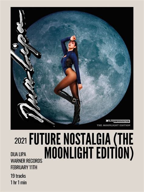 Future Nostalgia Moonlight Dua Lipa Music Poster Ideas Music Album